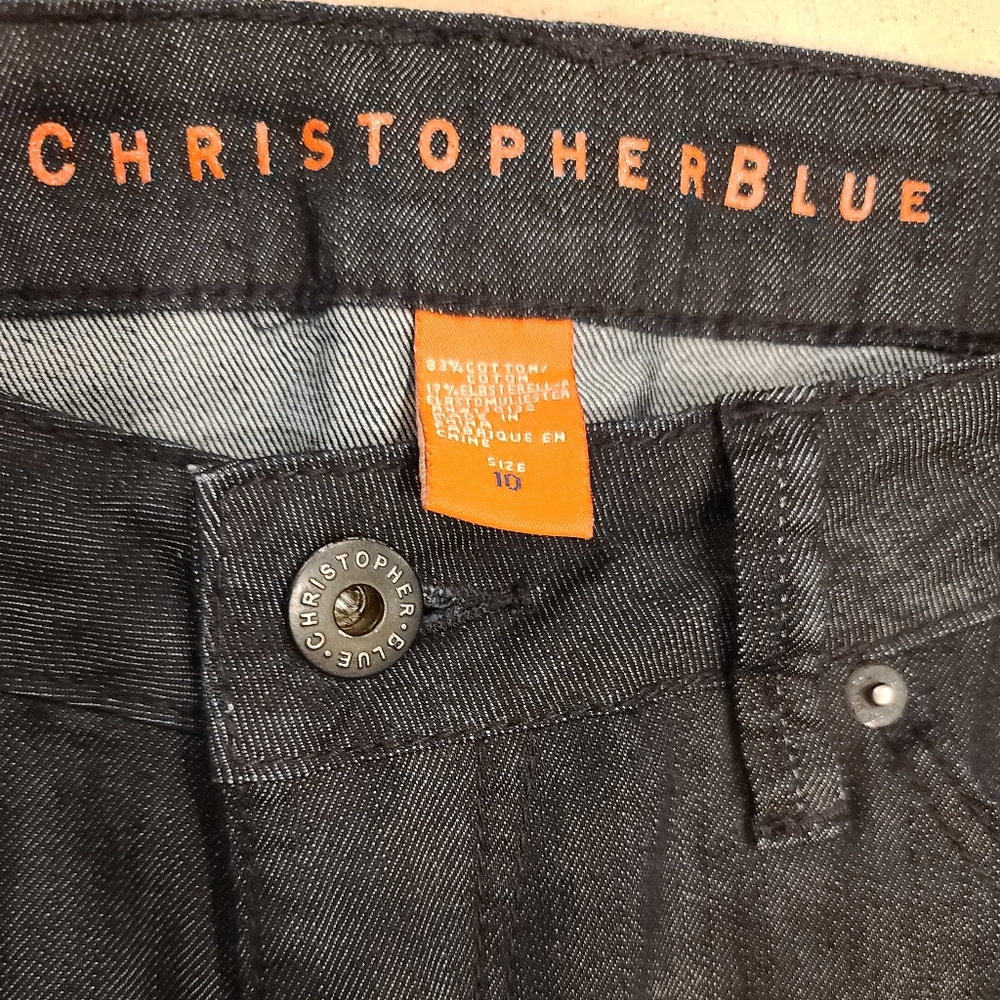 ❤ MINT❤Christopher Blue Upscale Black Jeans Sz 10